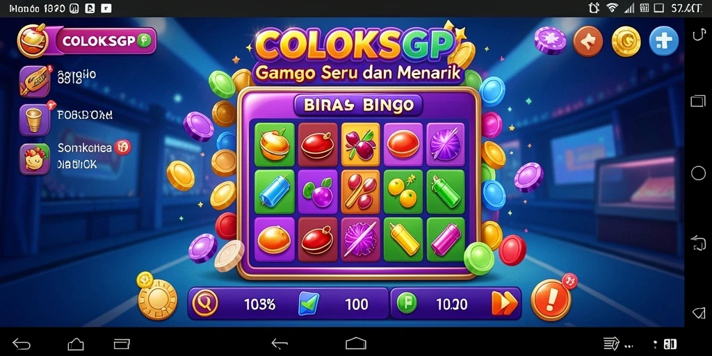 Tampilan gameplay Bingo yang seru dan interaktif di COLOKSGP.