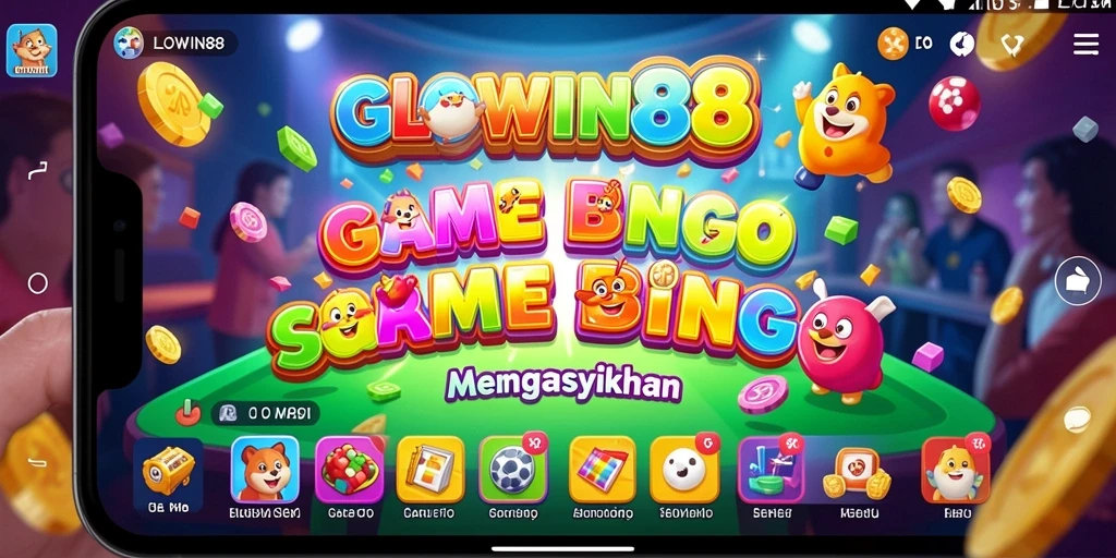 Tampilan gameplay Bingo GLOWIN88 yang seru dan interaktif.