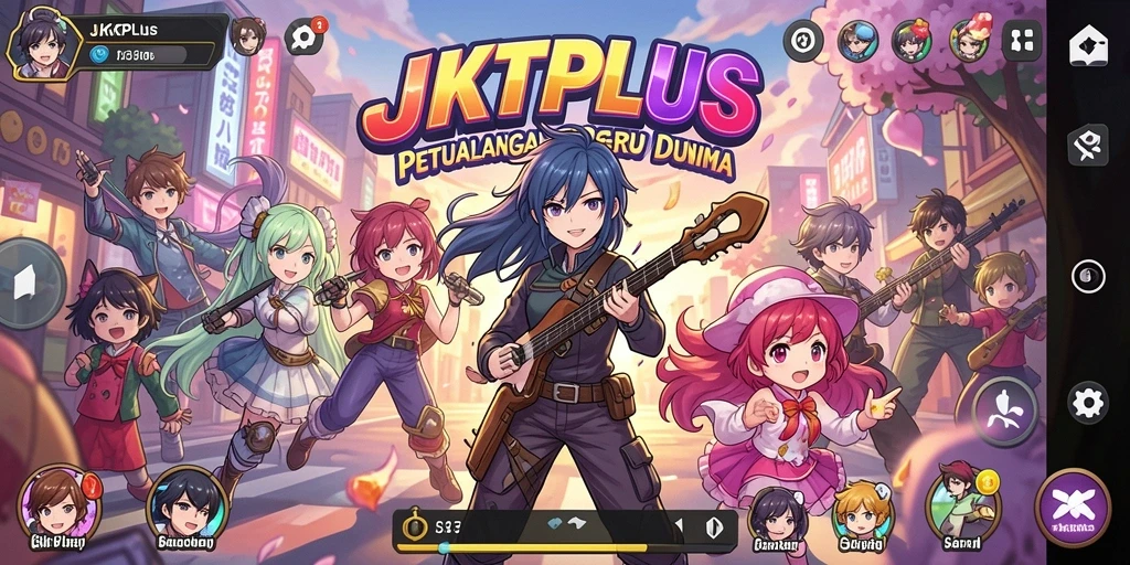Menampilkan karakter anime dalam aksi seru di JKTPLUS.
