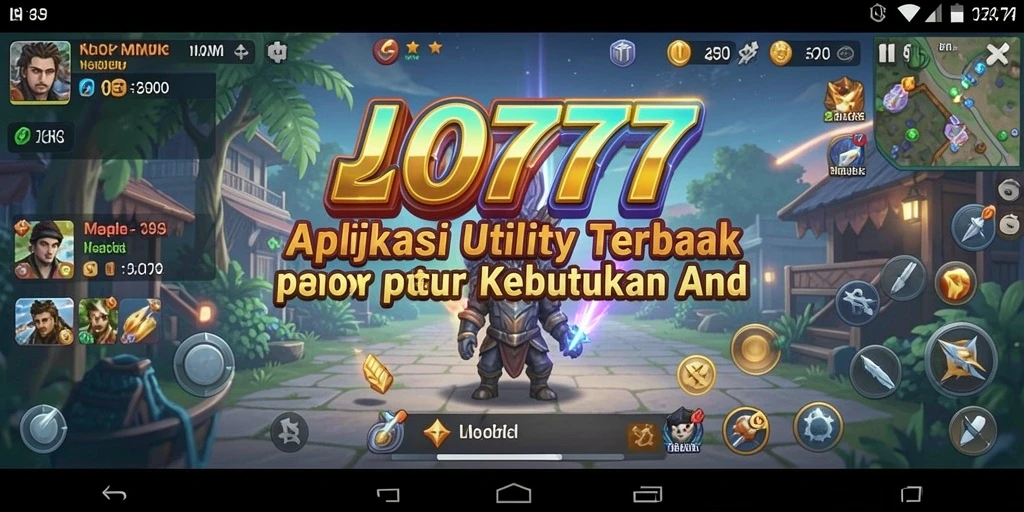 Tampilan utama LJO777 dengan fitur utility yang menarik.