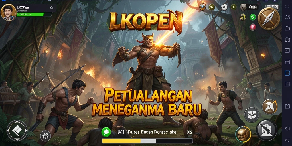 Tampilan gameplay LKOPEN yang menampilkan aksi petualangan seru.