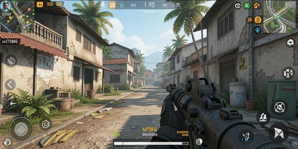 Screenshot utama MT966 menampilkan aksi gameplay TPS yang mendebarkan.