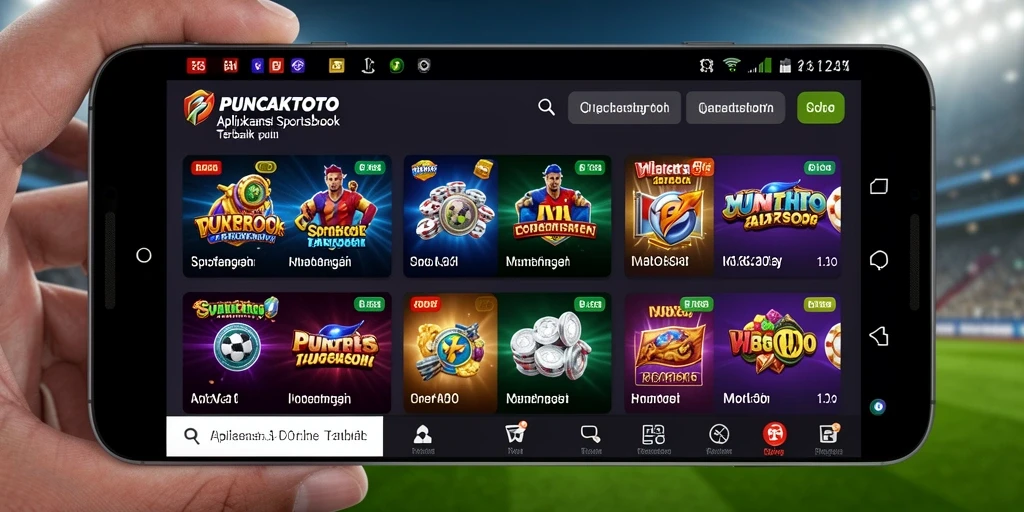Screenshot gameplay PUNCAKTOTO dengan taruhan olahraga yang menarik.