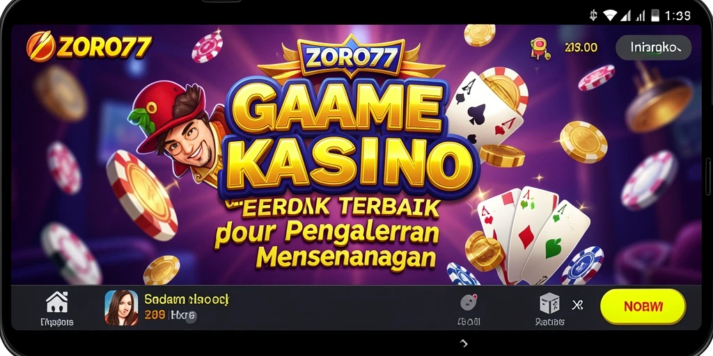 Tampilan gameplay menarik dan penuh warna dari ZORO77.